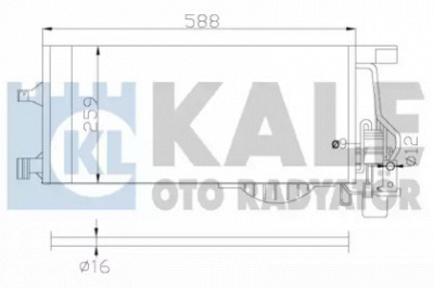 KALE OTO RADYATOR 342895 -  Конденсатор, кондиционер